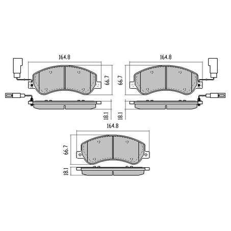 RDC2059 - RDA Phantom Ceramic Brake Pad Set for VW Amarok - Superstart Batteries