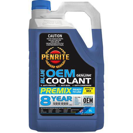 Penrite OEM Blue Premix Coolant 5L - COOLBLUEPMX005 - Superstart Batteries