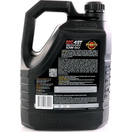 Penrite 4-Stroke 10W-50 Semi- Synthetic Motorcycle Engine Oil 4L - MC410W50004 - Superstart Batteries