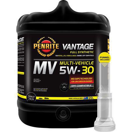 Penrite Vantage Fully Synthetic 5W-30 20L Engine Oil - VANMV5W30020 ...