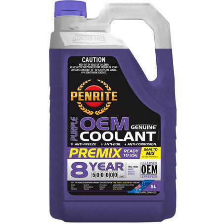 Penrite OEM Purple Premix Coolant 5L - COOLPURPLEPMX005 - Superstart Batteries