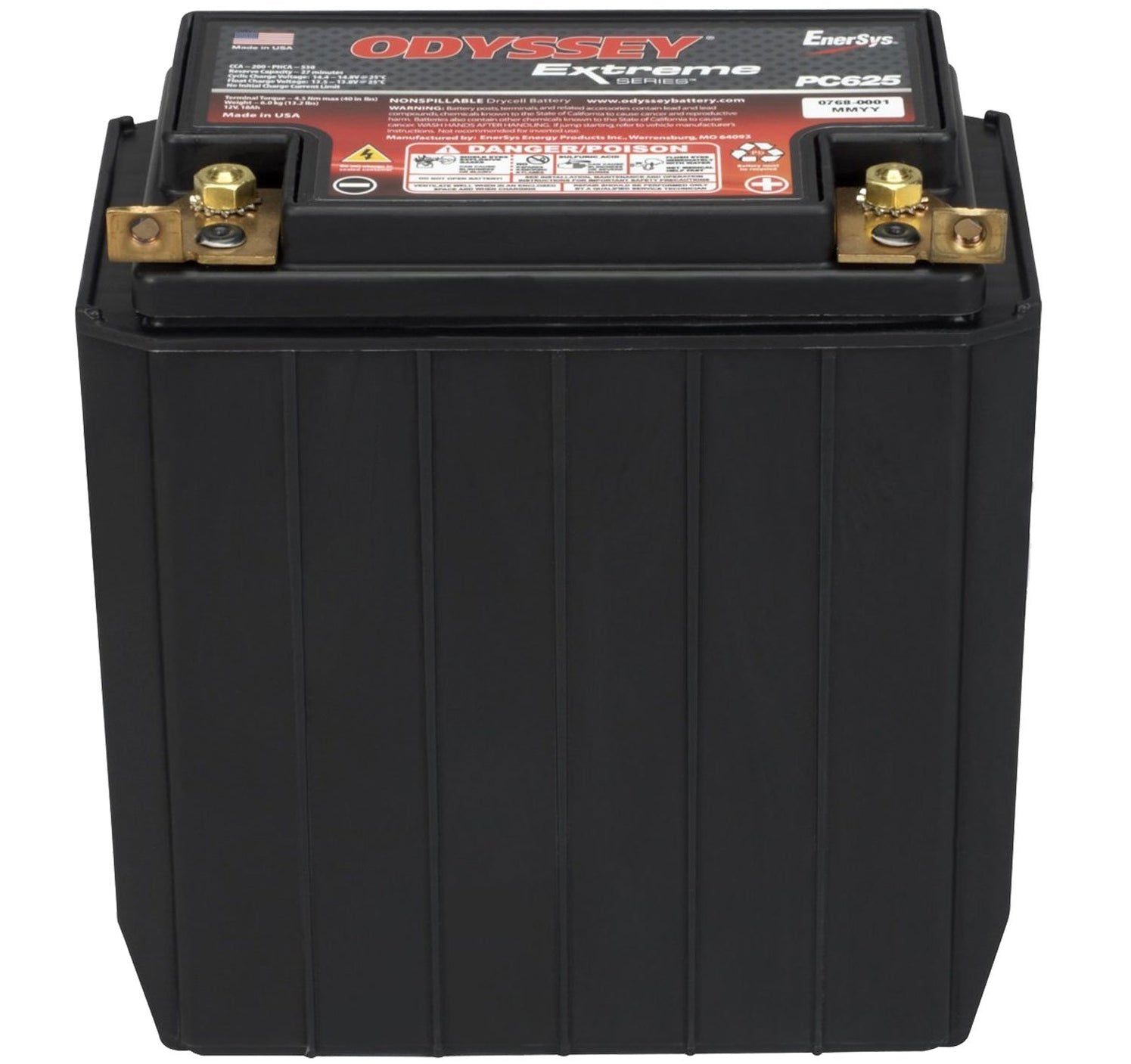 Odyssey PC680 AGM Racing Car Battery - 12V, 170 CCA — Superstart Batteries