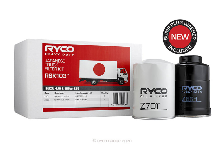 RSK103 Ryco Service Kit ISUZU 4JH1 (NKR77)