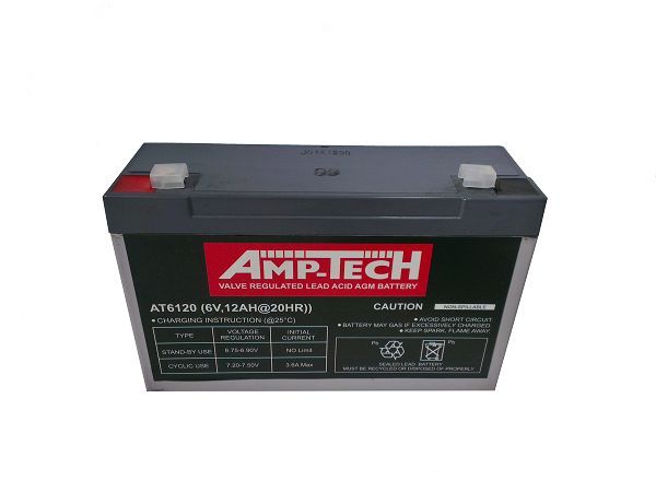 AMPTECH AT6120 6v 12AH AGM Battery