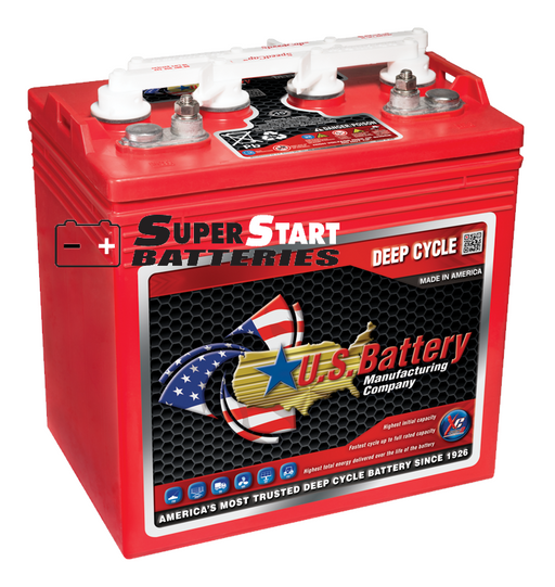 US Battery US8VGC-XC2 8V 170Ah Deep Cycle Golf Cart Battery - Superstart Batteries