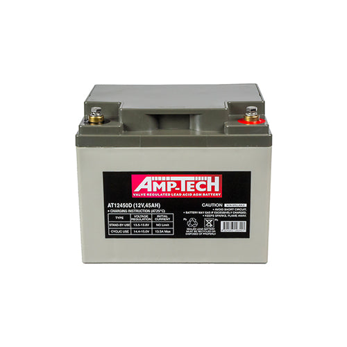 Amptech AT12450D AGM Deep Cycle Battery 12V 45Ah -Superstart ...