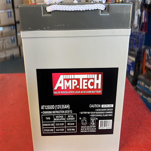 Superstart-AMPTECH AT12550D 12V 55Ah AGM Deep Cycle Battery ...
