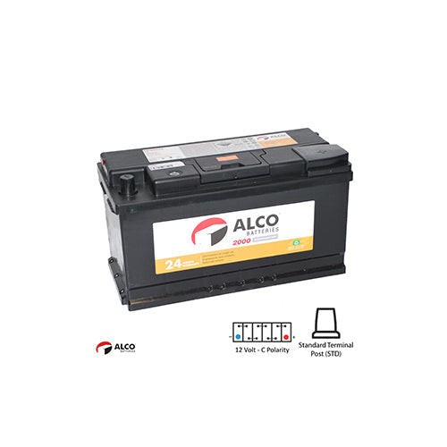 Alco MF60038 900cca Battery Din100 Din100l Din88 60038 Din88zlmf