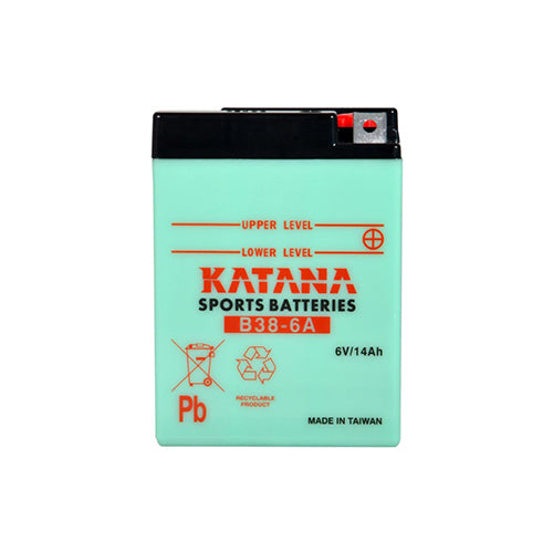 B38-6A Katana Conventional Motorcycle Battery 6V 13AH 6 MONTHS WARRANTY  Superstart Batteries.