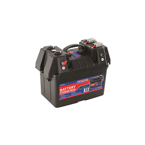 BATTERY POWER BOX AGM Deep Cycle Dual System 12V Isolator USB MATSON