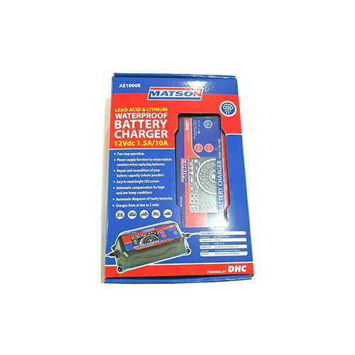 Matson Auto Exact 12v 10 Amp Smart Battery Charger Ae1000e  Superstart Batteries.