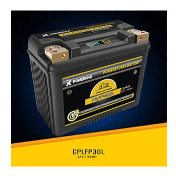 Poweroad CPLFP30L Lithium Motorbike Battery 12.8V 440CCA (Replaces 12N24-3, Y60-N24AL-B, MBTX30U) - Superstart Batteries