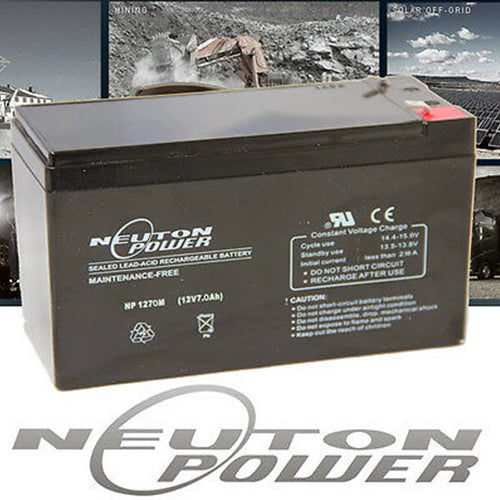 NEUTON POWER SA 12v 7ah AGM VRLA Sealed (security alarm systems) NP1270M  Superstart Batteries.