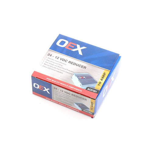OEX Voltage Reducer 24V To 12V – Switch Mode Single Circuit 10A ACX7201  Superstart Batteries.