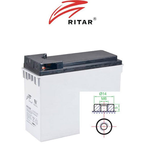 Ritar Ra12-55f 12v 55ah Front Terminal Sla Battery 55ah Deep Cycle Battery