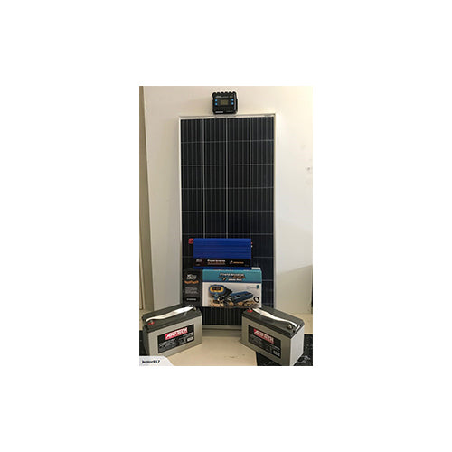SOLAR PANEL BUNDLE- 150w Solar Panel, 20w Controller,120 AH Battery, 2000w inverter  Superstart Batteries.