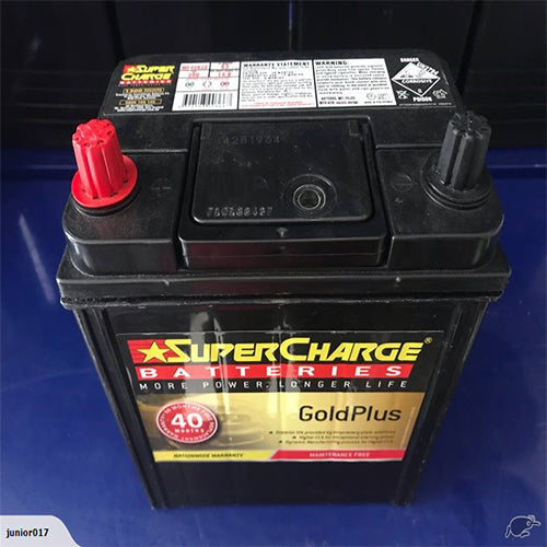 SUPERCHARGE NS40Z 40B20R 390 CCA BATTERY 40 MONTHS WARRANTY