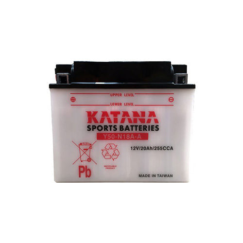 Y50-N18A-A Katana Conventional Motorcycle Battery 12V 20AH 6 MONTHS WARRANTY