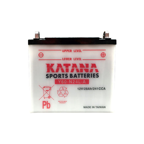 Y60-N24L-A Katana Conventional Motorcycle Battery 12V 28AH