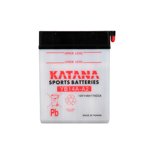 YB14A-A2 Katana Conventional Motorcycle Battery 12V 14AH 6 MONTHS WARRANTY