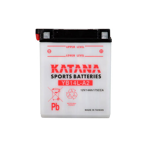 YB14L-A2 Katana Conventional Motorcycle Battery 12V 14AH 6 MONTHS WARRANTY