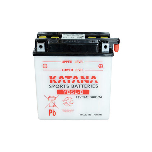YB5L-B Katana Conventional Motorcycle Battery 12V 5AH 6 MONTHS WARRANTY  Superstart Batteries.
