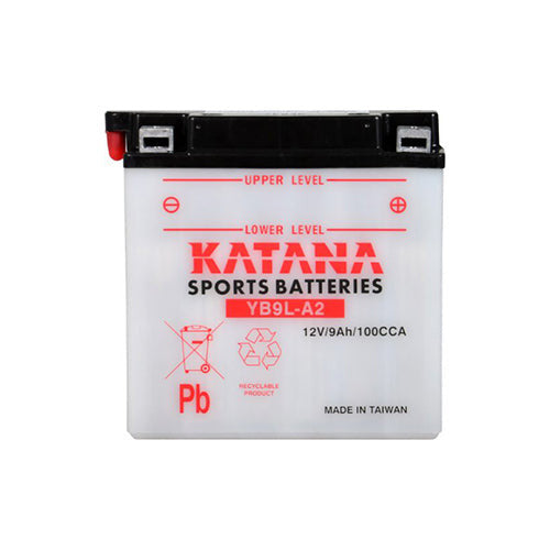 YB9L-A2 Katana Conventional Motorcycle Battery 12V 9AH 6 MONTHS WARRANTY