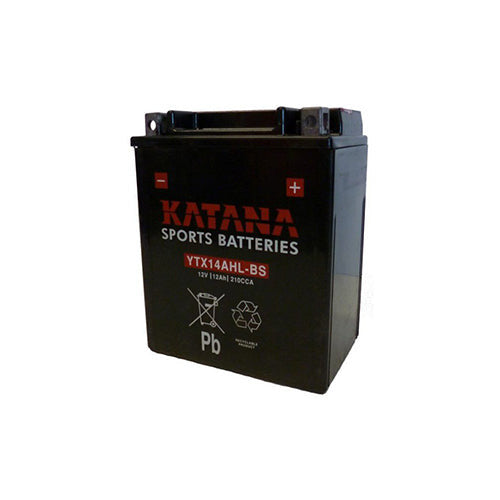 YTX14AHL-BS Katana Premium Maintenance Free VRLA Range Motorcycle Battery 12V 12AH 6 MONTHS WARRANTY
